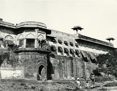 Paleis, Delhi, ca. 1858 door Felice Beato